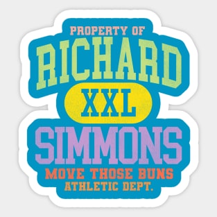 Richard Simmons XXL Athletic Dept Sticker